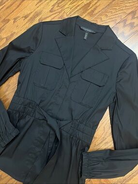 WHBM Black Utility Shirt, size XXS, like new
